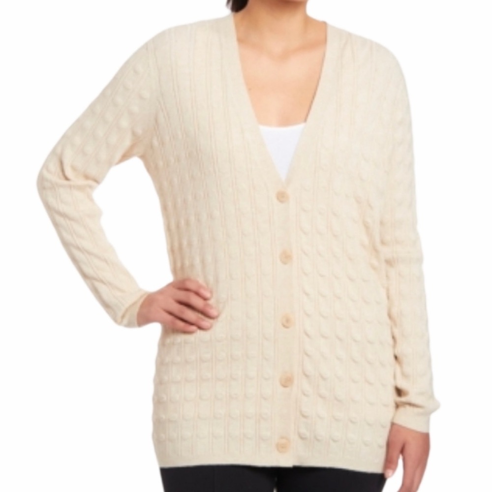 Joseph A. Long Sleeve Button Front Boyfriend Career Cardigan Size Medium